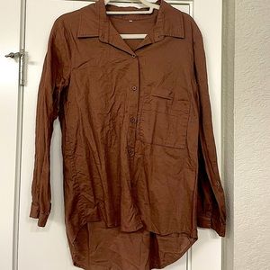 Brown Button Down